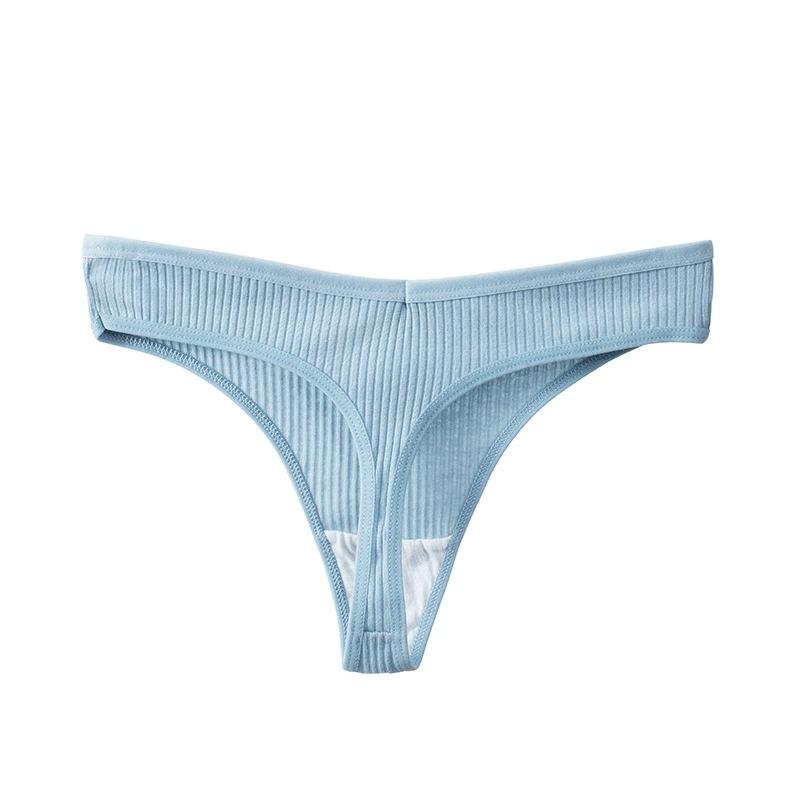 6 Pieces Women's Sexy Thong, Threaded Cotton Thong Women's Pants Women's Underwear