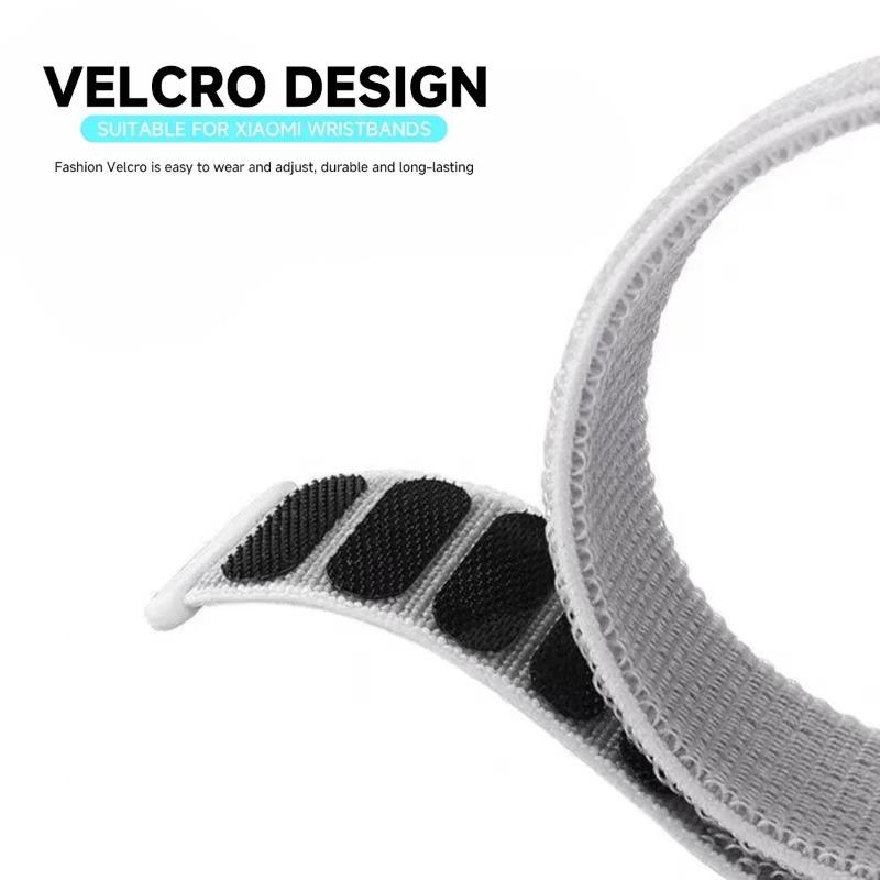 Metal Head Nylon Braided Loop Strap for Xiaomi Mi Band 9 Pro 8 Pro Sport Breathable Bracelet for Redmi Watch 6 5 4 Band Accessories