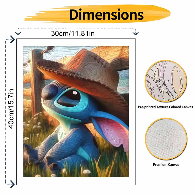 Disney Ковбойский стежок анимация цифровая масляная живопись DIY ручная роспись раскраска домашний декор художественные принадлежности поделки настенный декор набор