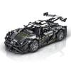 Нетоксичный Новый Технический Черный Гоночный Автомобиль Строительные Блоки Игрушка Креативная Сборка Кубики Образовательная STEM Головоломка Детский День Рождения Рождественские Подарки