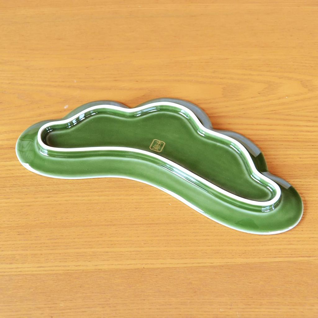 New Year Appetizer Japanese Food Serving Japanese Lucky Pine Arita Pine 1 Piece Tableware, Plate, Plate, 25cm, Tableware, Charm, Needles, Ware,