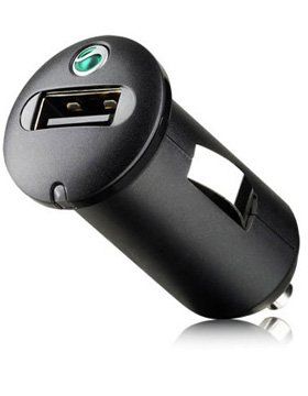 Оригинальное автомобильное зарядное устройство SONY ERICSSON AN400 Black auto usb