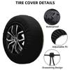 Чехол на запасное колесо Happy Camper Dust-Proof 210D Oxford Аксессуары для шин, пожалуйста, выберите правильный размер для вашего автомобиля