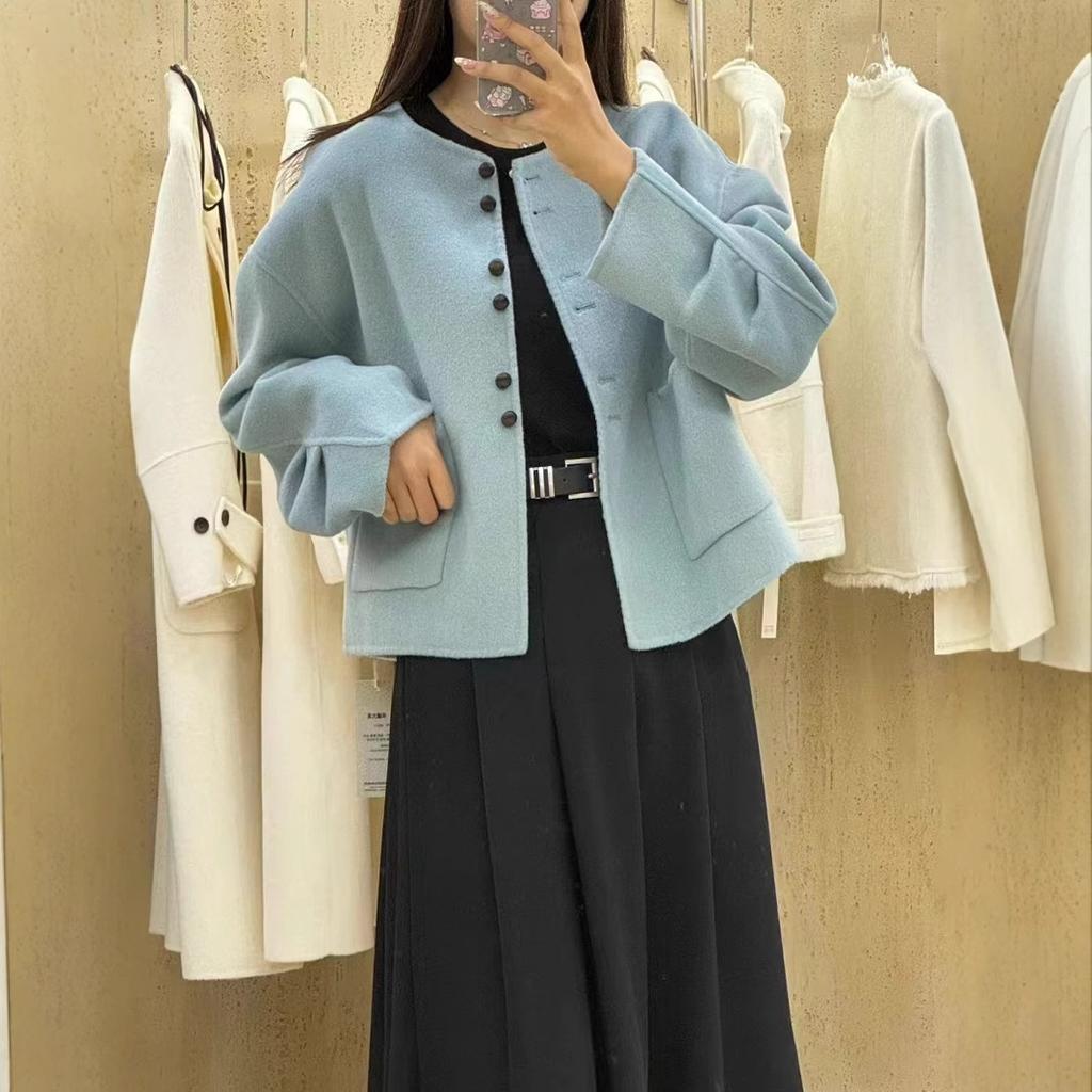 New Autumn and Winter Double-sided Wool Coat Korean Style Small Retro Casual Woolen Coat