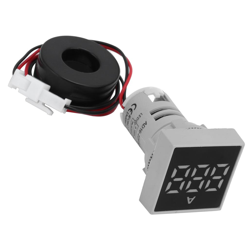 Digital Current Meter Matte Panel Ammeter Signal Indicator Light AC 220V AD16?22FSA