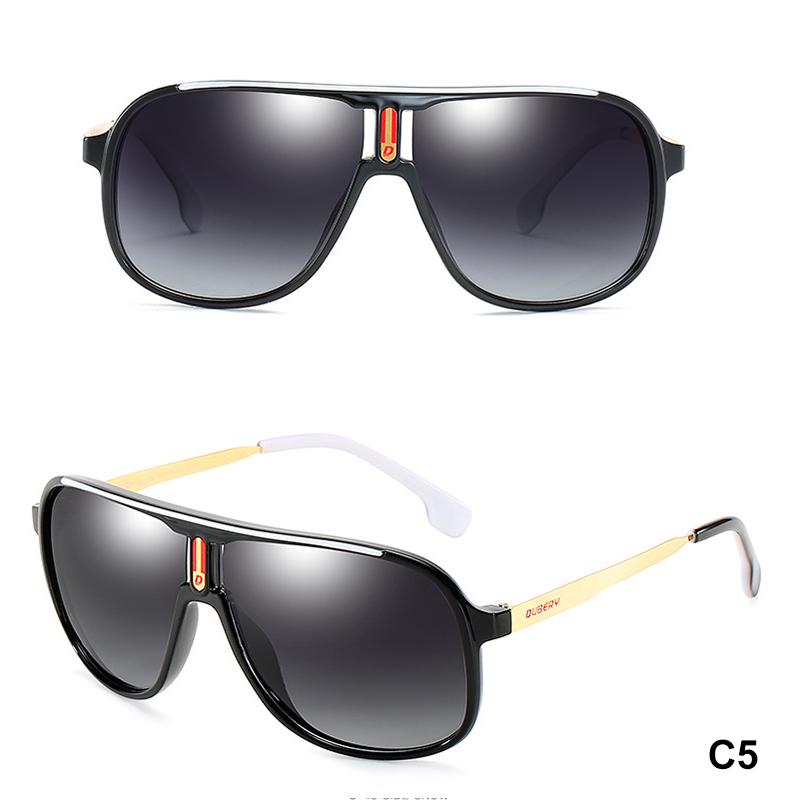 DUBERY мужские солнцезащитные очки для вождения пилот поляризованные солнцезащитные очки для рыбалки уличные очки для путешествий оттенки мужские 100% защита от ультрафиолета металлические ножки