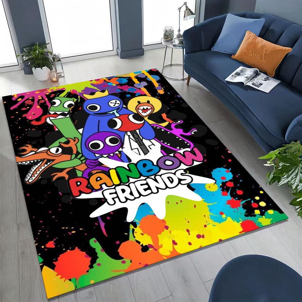 Игровой 3D ковер R-Rainbow F-Friends Мультяшный Арт для Спальни Гостиной Дивана Дома, Входной коврик, Большой Нескользящий коврик для детской игровой