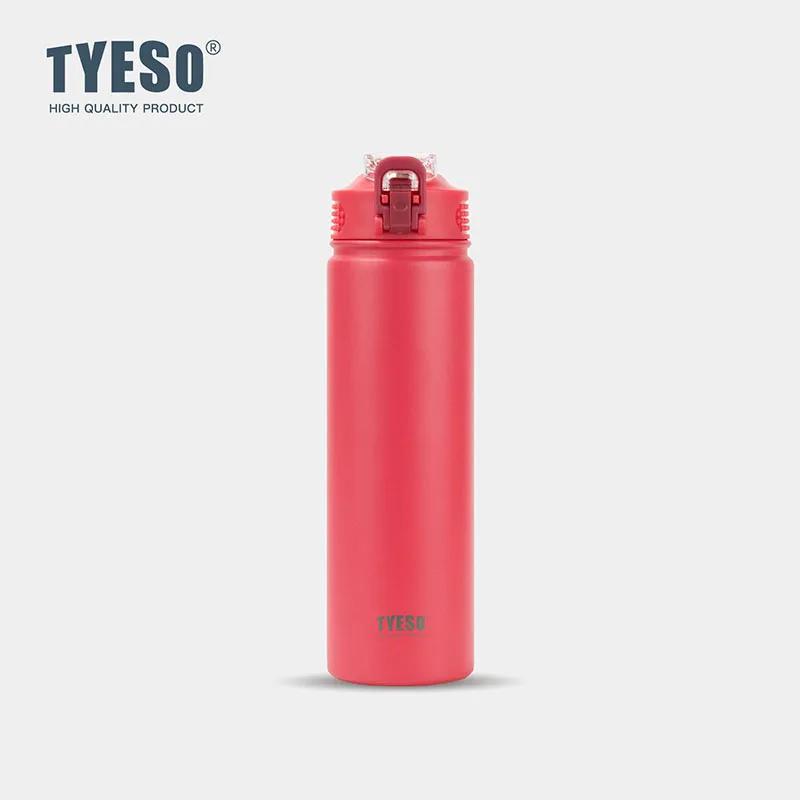 Tyeso Water Bottle with Lid Insulated Stainless Steel Thermos Travel Sports Water Bottles For Cold and Heat Thermal Mug