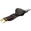 Bracelet montre - MY-MONTRE - Militaire 18mm - Cuir marron - Boucle plaquée or - Longueur 255mm