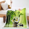Lily 2D Digital Printing Thickened Lamb Wool Crystal Fleece Blanket One Piece