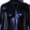 Kpop Simple Chest Bra Chain Waist Belly Necklace Choker Sexy Rhinestone Multilayer Body Chain Stainless Steel Jewelry For Women