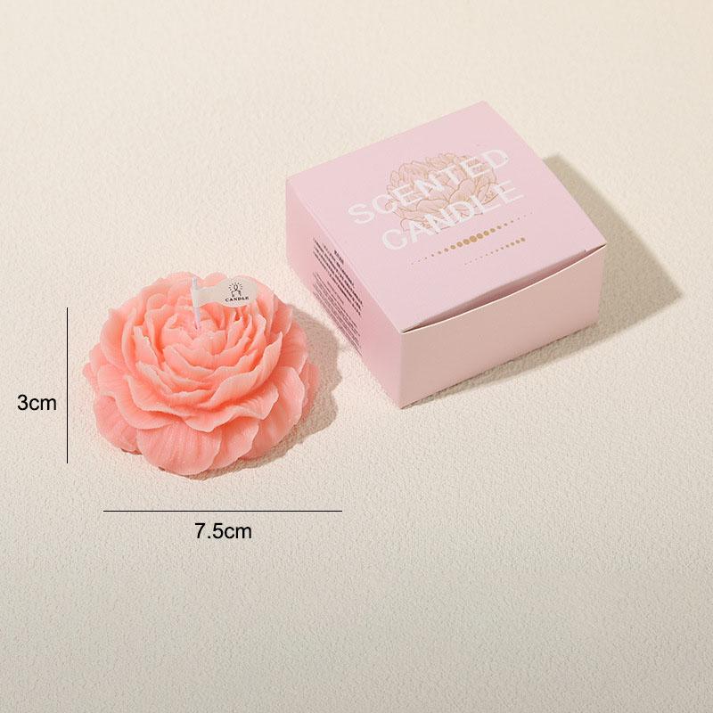 Ароматическая свеча Пион 1 шт. для дома, для сопровождения, ручной работы, ароматизированный твердый воск, атмосфера Дня матери, День святого Валентина