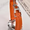 20 мм Новый Мягкий Фторкаучук FKM Изогнутый Конец Для Ремешка Omega Для Seamaster 300 Дайвинг-Ремень Запасной Браслет Часов С Складной Пряжкой
