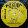 7-дюймовая пластинка GWEN MCCRAE - For Your Love / Your Love PT413 President Record 1973 UK Soul/Funk б/у