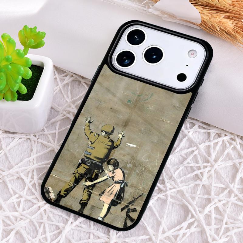 Мягкий чехол для телефона с граффити для iPhone 17 Air 16 15 11 12 14 13 Pro Max Ударопрочный чехол