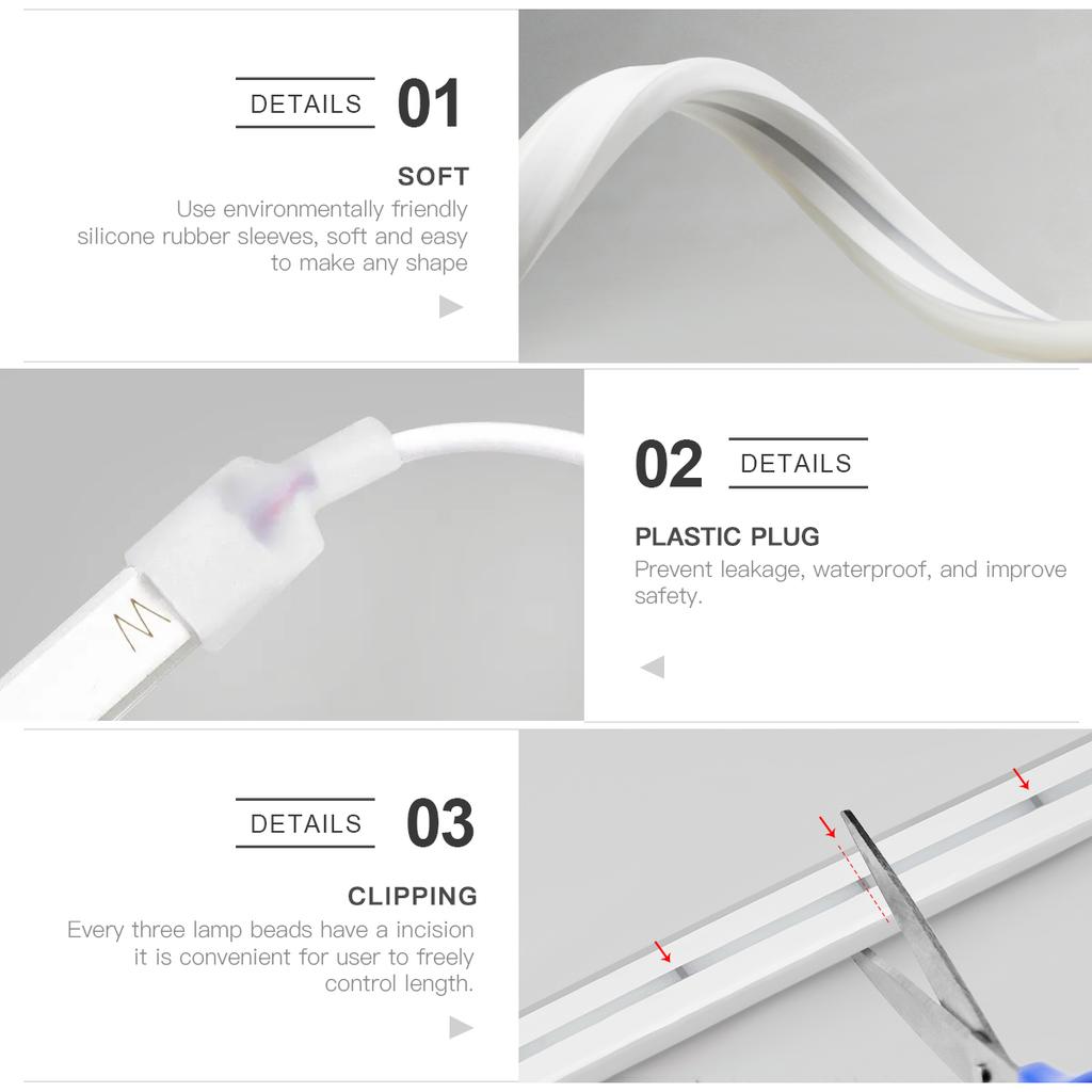 Penetrate Wood USB 5V LED Strip Neon Light Hand Sweep and Touch Sensor Dimmable Switch Neon Tape Sign For Closet Room Wall Decor