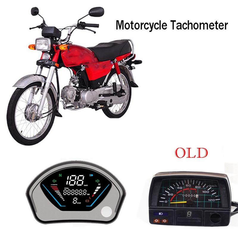 Цифровой спидометр для мотоцикла, универсальная приборная панель для Honda CD70 Jialing JL70 JH70, аксессуар
