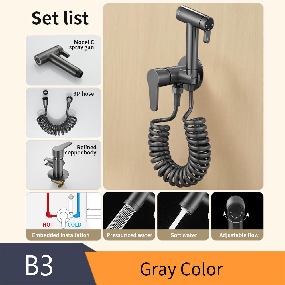 Настенный латунный смеситель для биде с горячей и холодной водой, водопроводный кран, смеситель для душа, смеситель для биде, окрашенный в белый цвет 811586