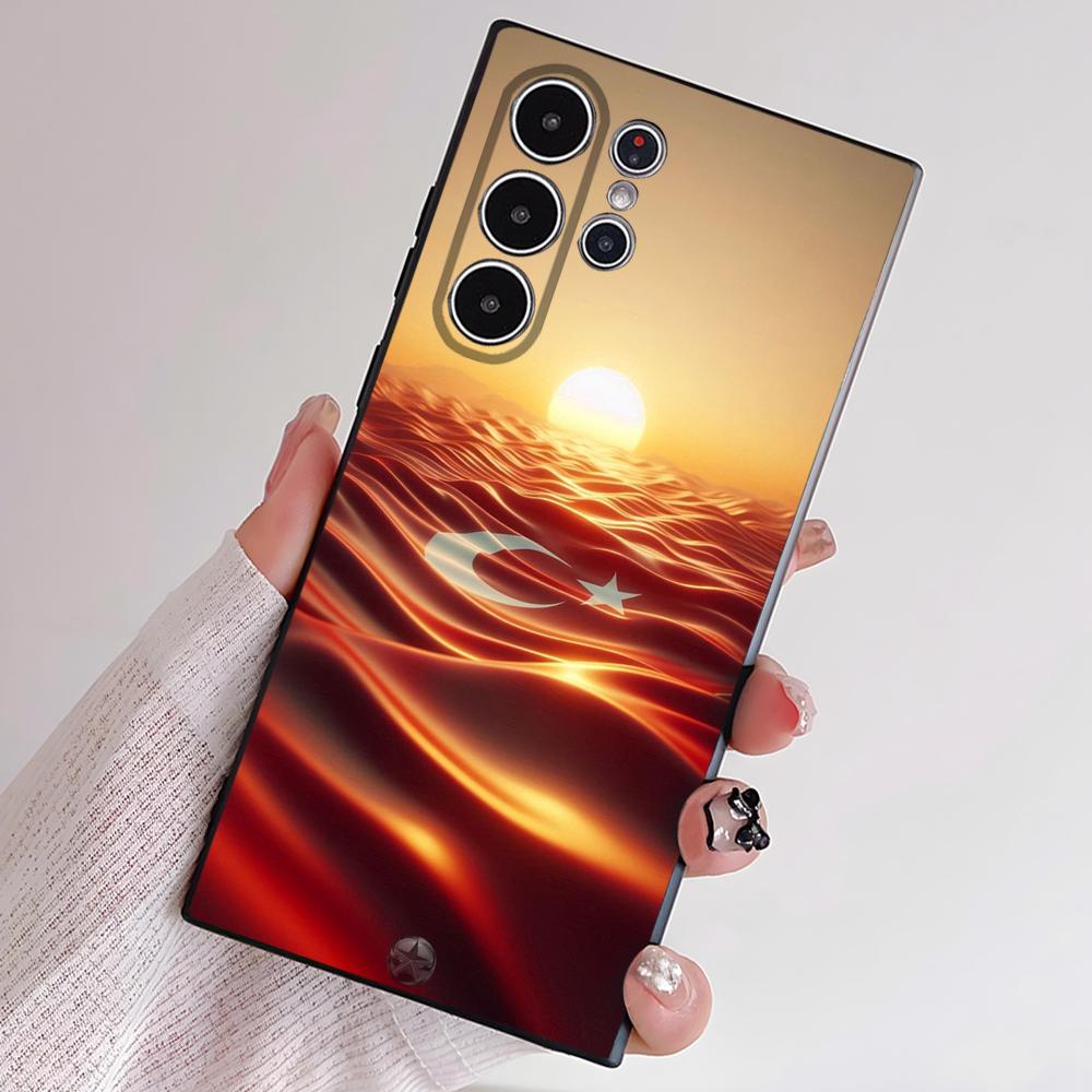 Чехол для телефона с флагом Турции и паспортом для Samsung S Series S21 S22 S23 S24 S25 FE Plus Ultra, мягкий ТПУ, приятный для кожи