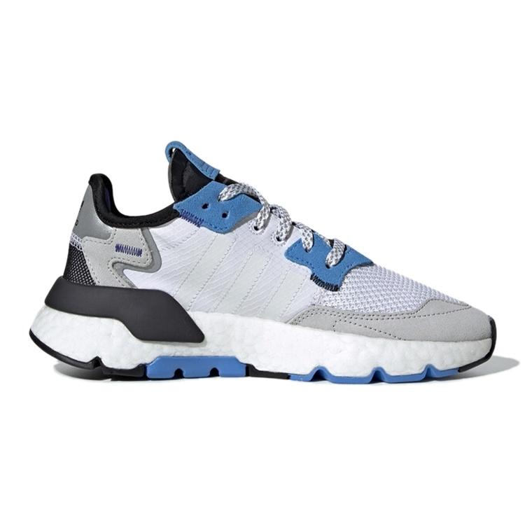 (GS) adidas Nite Jogger J 'White Real Blue' Kids' EE6440