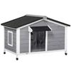 doghouse in bitumen roof opening with raised feet and 2 windows 109 x 79 x 72 cm grey |