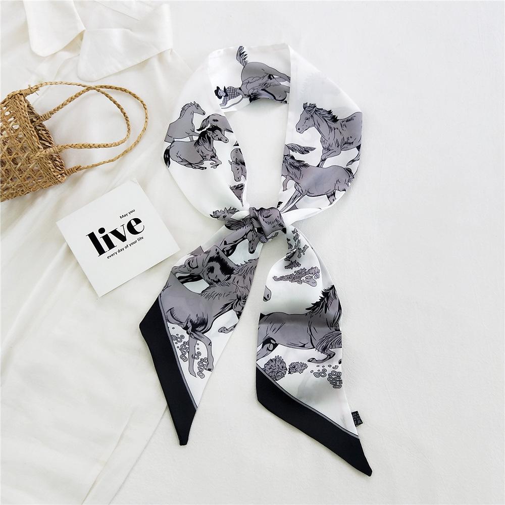 New Scarves Silk Scarves Women'S Spring And Autumn Season Long Decorative Professional Scarves Summer Thin Styles Paired With Shirts Stylish