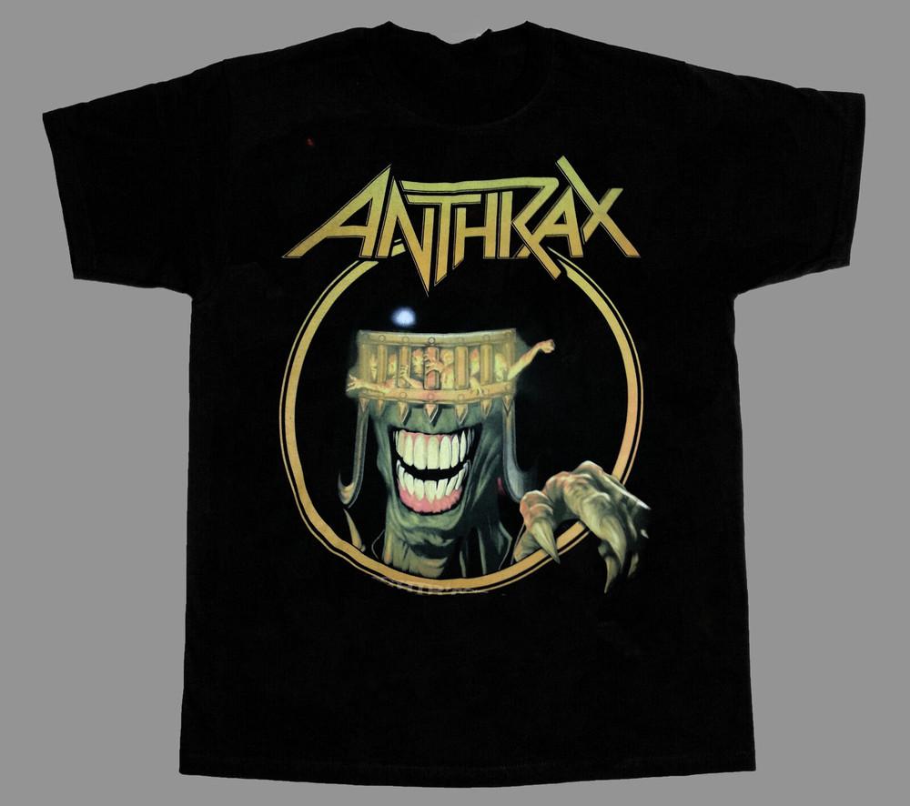 ANTHRAX Хлопковая футболка с коротким рукавом Черная Все размеры S-234XL Унисекс Футболка Унисекс Футболка