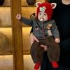 Детская одежда Весна и Осень Мальчишеский костюм Детский вязаный кардиган Детский свитерок-куртка