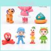 Милый пластиковый набор фигурок Pocoyo из ПВХ, 7 шт., для дней рождений и детских подарков