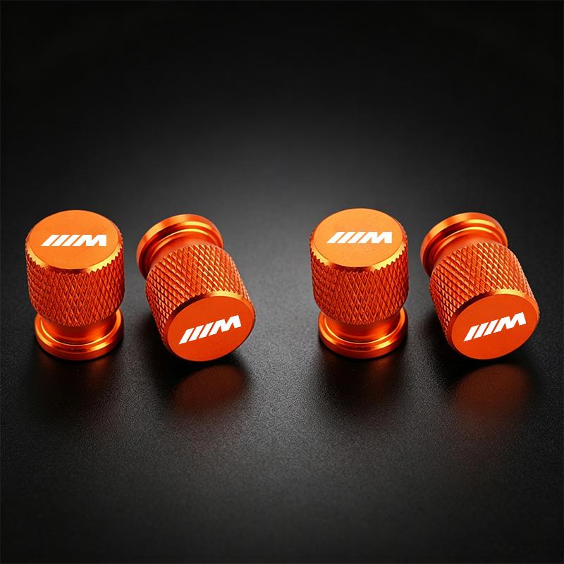 4Pcs Aluminum Car Wheel Tire Valve Caps Tyre Rim Stem Covers Airdust Waterproof For BMW G20 G38 F20 F39 F48 E46 E60 E36 E39 E70 CD0