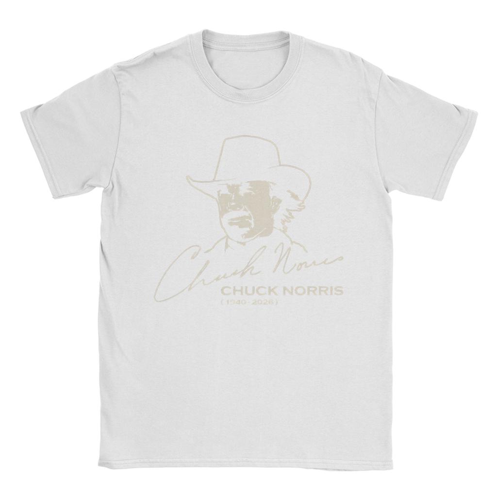 Men RIP Chuck Norris TShirts 100 Cotton Top Tees Summer Streetwear Short Sleeve T Shirt ONeck Novelty Casual Tshirt