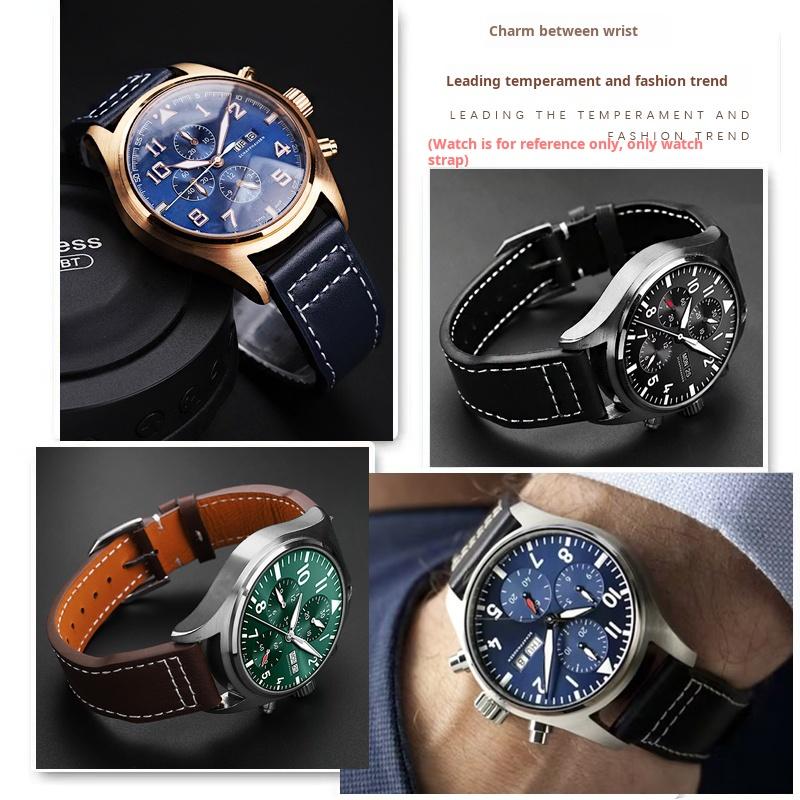 Для Iwc IW378003 378005 377709 500916 Pilot Princekin Mark Браслет для часов Мужской Ремешок для часов 20 мм 21 мм мягкий Натуральная кожа Ремешок для часов