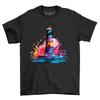 Ocean Light House Paint Drip Design T Shirt Funny And Artsy De