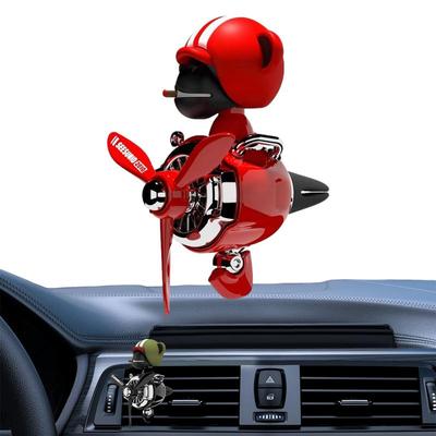 Автомобильный диффузор с зажимом, автомобильный диффузор, освежитель воздуха с дизайном качающейся головы, долговечный автомобильный мультяшный пропеллер, освежитель воздуха