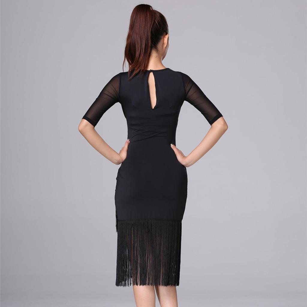 Женское повседневное летнее платье с полурукавом для танцев, тренировочный наряд для вечеринок