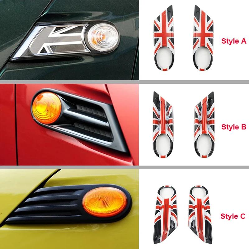 For Mini Cooper R56 Clubman R55 Convertible R57 R58 Car Fender Turn Signal Exterior Light Cover Sticker Exterior Accessories