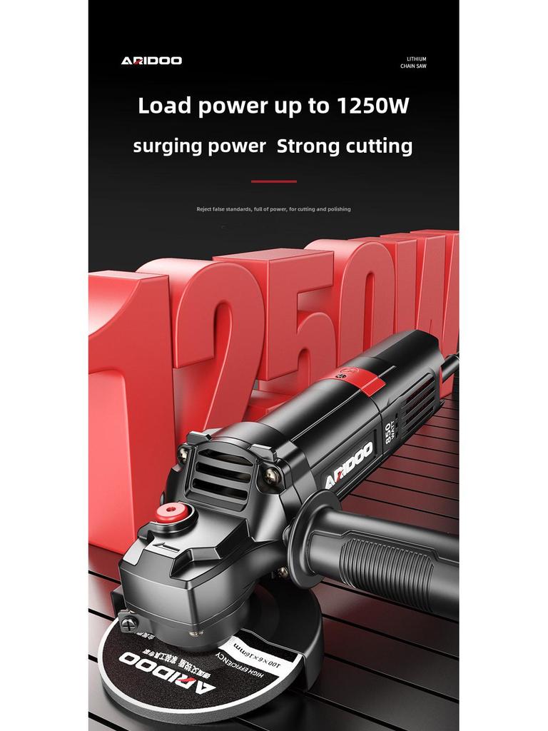 German Multifunctional Angle Grinder: Home & Industrial Use for Grinding, Polishing, and Cutting.