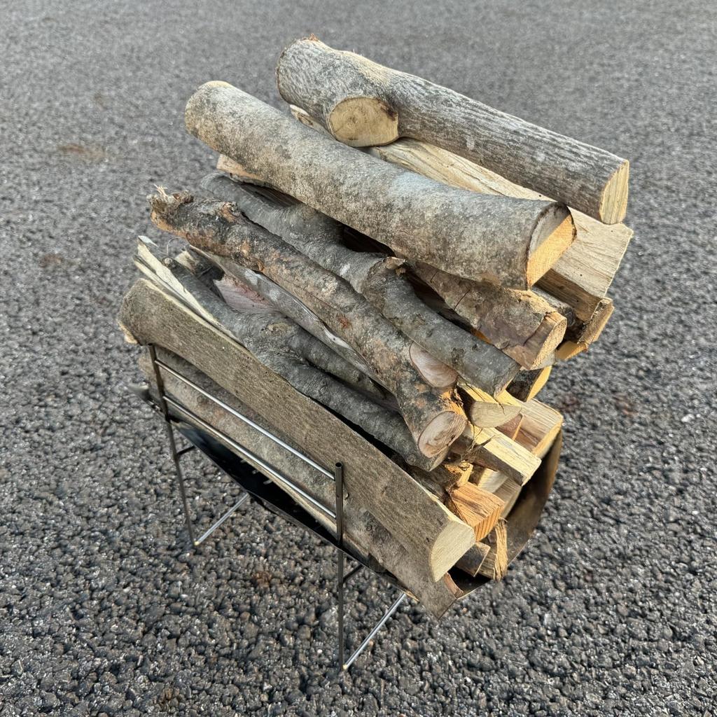 Titanium Fire with Grates and Storage Ideal for Solo Mountain and Bike A4 Size Pit/Bonfire Stove, Lightweight, Compact, Durable, Bag, Camping,