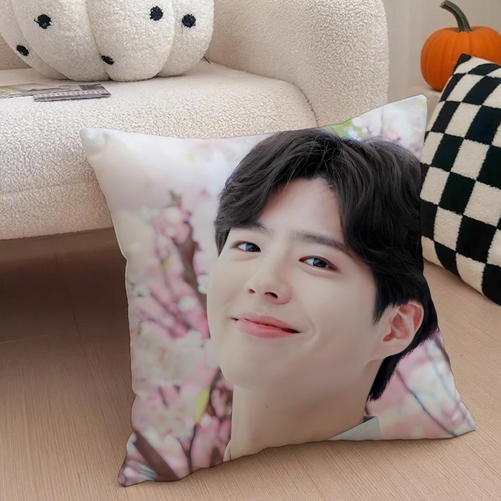 Charming Korean Handsome Actor PPark Bogum Cushion Cover Throw Pillow Cover Hidden Button Durable Polyester Chair Cushion