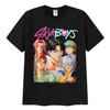 K-pop Saja Boys Охотники на демонов Фильмы 2025 Графические футболки Мужские Женские Ретро Харадзюку Круглый вырез Оверсайз Хлопковая футболка Летние топы