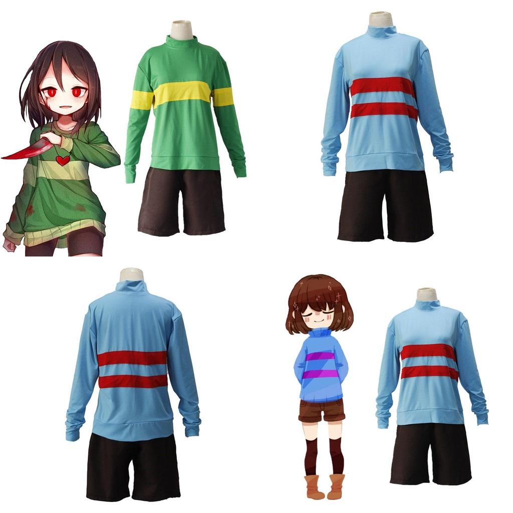 Высококачественный костюм Фриск и Чары из Undertale с дышащим спандексом