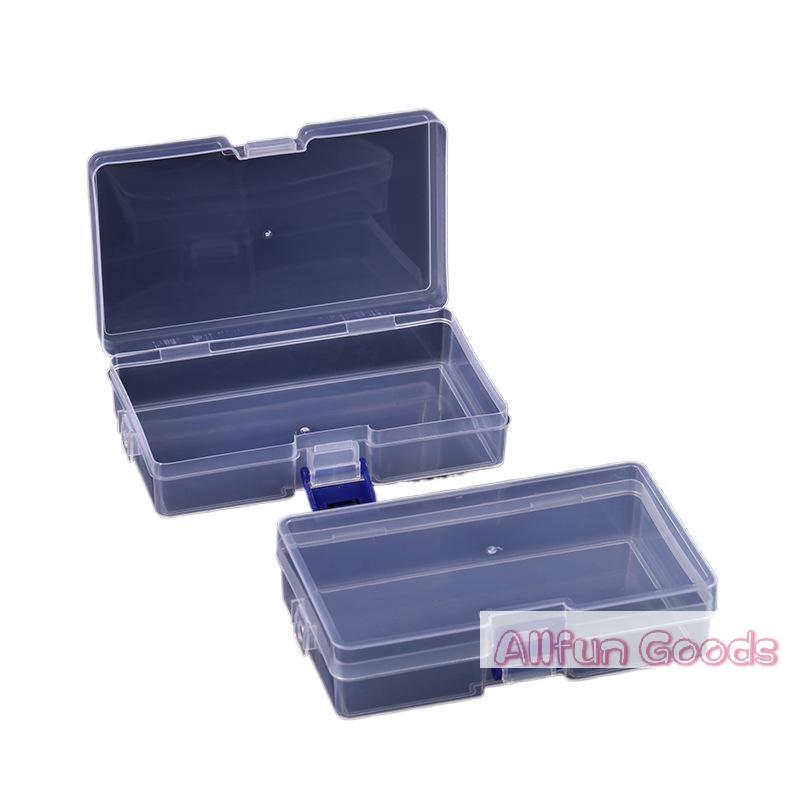 Square Plastic Transparent Storage Box Jewelry Beads Container Fishing Tools Accessories Box Small Items Sundries Organizer Case