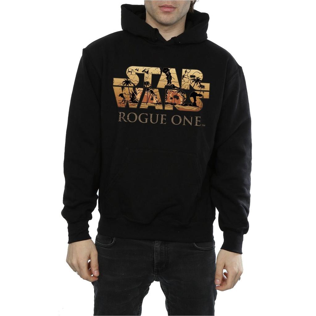 Star Wars Mens Rogue One Logo Scene Hoodie