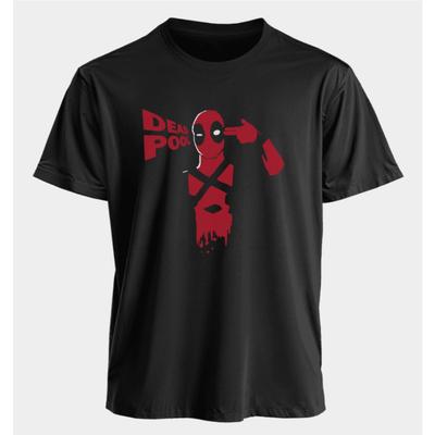 Мужские и женские футболки Deadpool Летние Американские Весенне-осенние Новые Классические Свободного кроя Спортивный стиль С коротким рукавом