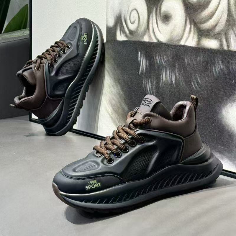 Thick-soled Dad Shoes Men's Spring New Style Men's Versatile Teen Sports Casual Fashion Trend Men's Shoes