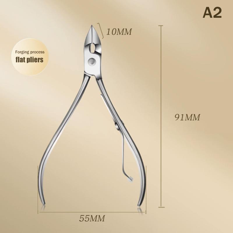 Stainless Steel Nail Cuticle Nipper 2in1 Dead Skin Scissors Sharp Manicure Beauty Tool for Salon and Home