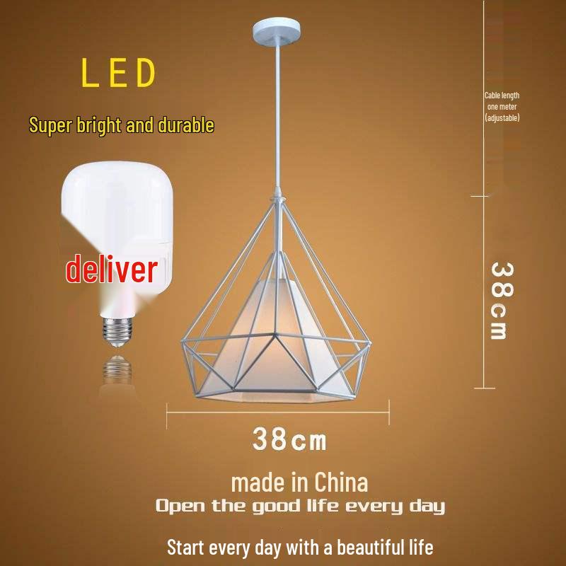 Влиятельный Салон Красоты Ретро-Люстра с Алмазным Декором для Парикмахерской или Магазина Молочного Чая