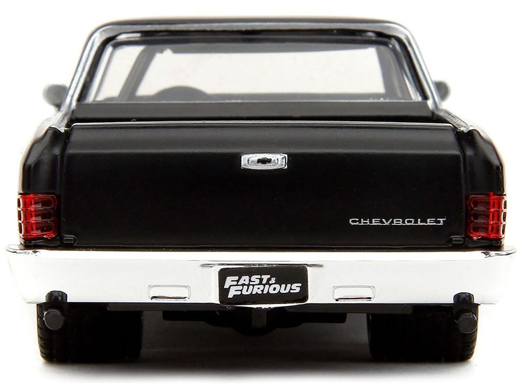 JADA TOYS 1/32 Форсаж Chevrolet El Camino 1967 Матовый черный F&F10 Chevy El Camino Литая модель автомобиля [Параллельный импорт]