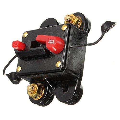 Zmart 80A Circuit Breaker Fuse Amplifier Woofer Car Amplifier Car Audio DC12-24V