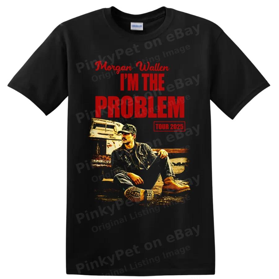 Morgan Wallen Im The Problem Tour 2025 Country Music Graphic T Shirt Fan Tee